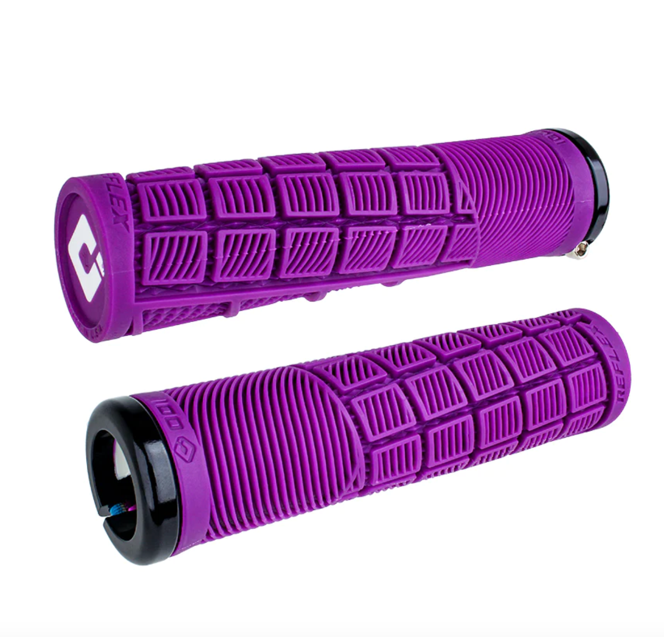 Reflex, v2.1 Lock-On ,MTB, Closed End ,135mm, Wht/Purple